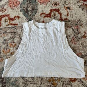 Lululemon White Crop Top